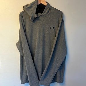 UNDER ARMOUR | Men’s gray lightweight cold gear hoodie Gray LINED black 2XL XXL
